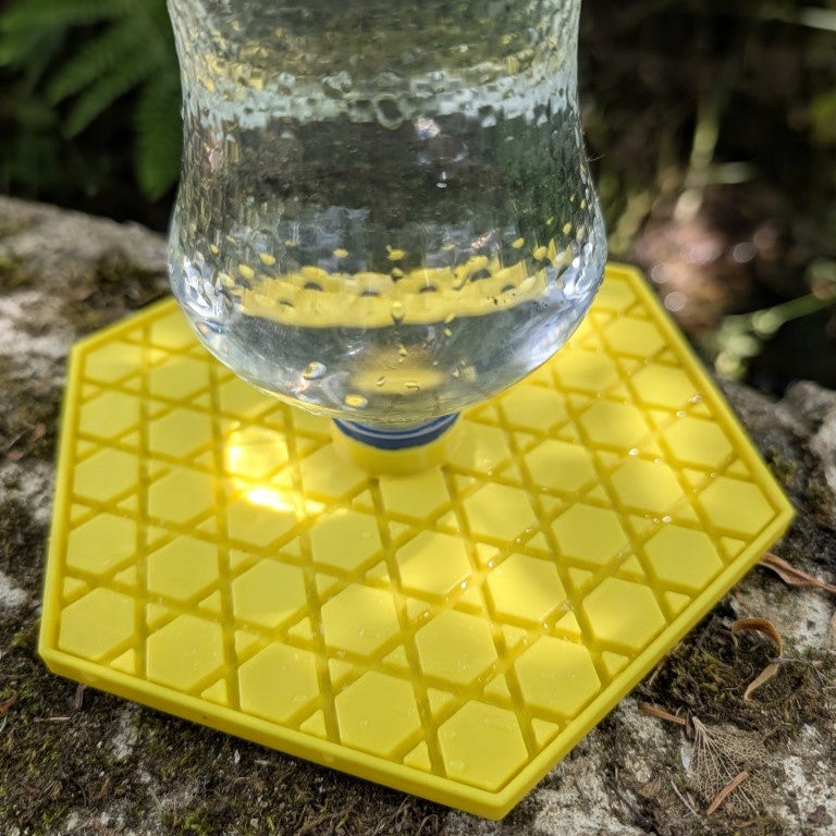 Abreuvoir à abeilles pour bouteille d'eau et soda modèle "L'Alvéo" La Buse Qui File