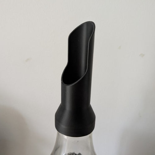 Bec verseur de graines pour bouteille d'eau en verre 1L "Le Bec"