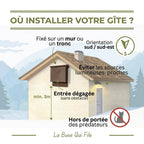 Nichoir & Gîte à chauve-souris extérieur haute résistance "L'Écho"