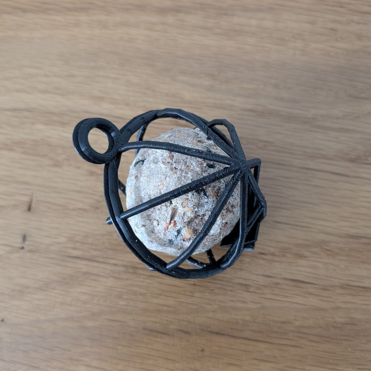 Support porte boule de graisse réutilisable modèle "La Cage"