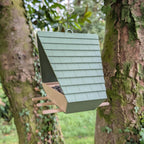 Mangeoire à oiseaux plastique design à suspendre modèle "La Lucarnette"