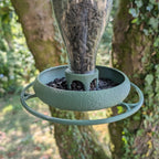 Mangeoire à oiseaux pour bouteille en verre de jus 1L T048 modèle "Le Silo" La Buse Qui File