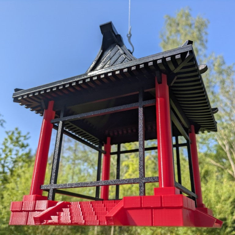Mangeoire à oiseaux plateau modèle pagode Japonaise La Buse Qui File