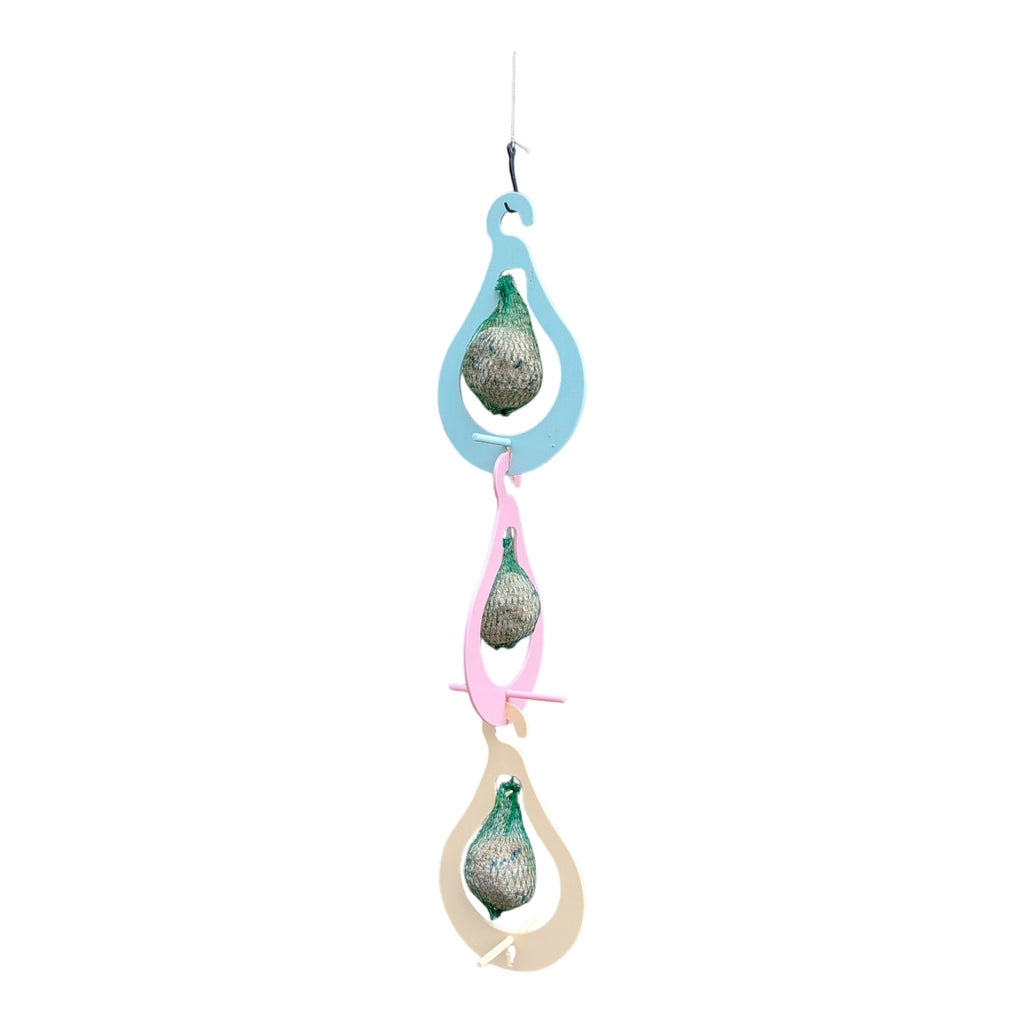 Mangeoire "La Poire" — Triple support pour boules de graisse suspendu