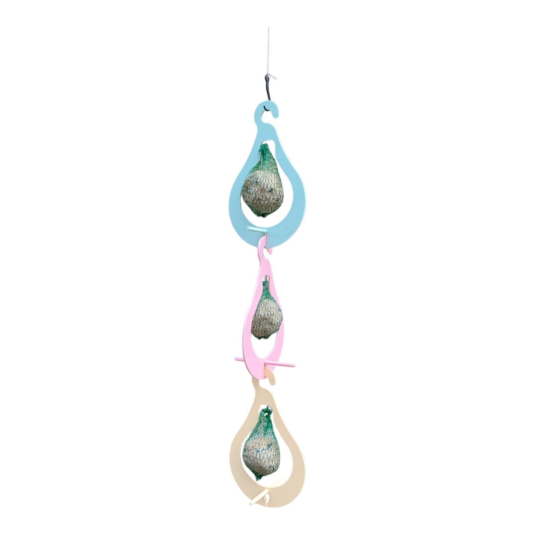 Mangeoire "La Poire" — Triple support pour boules de graisse suspendu