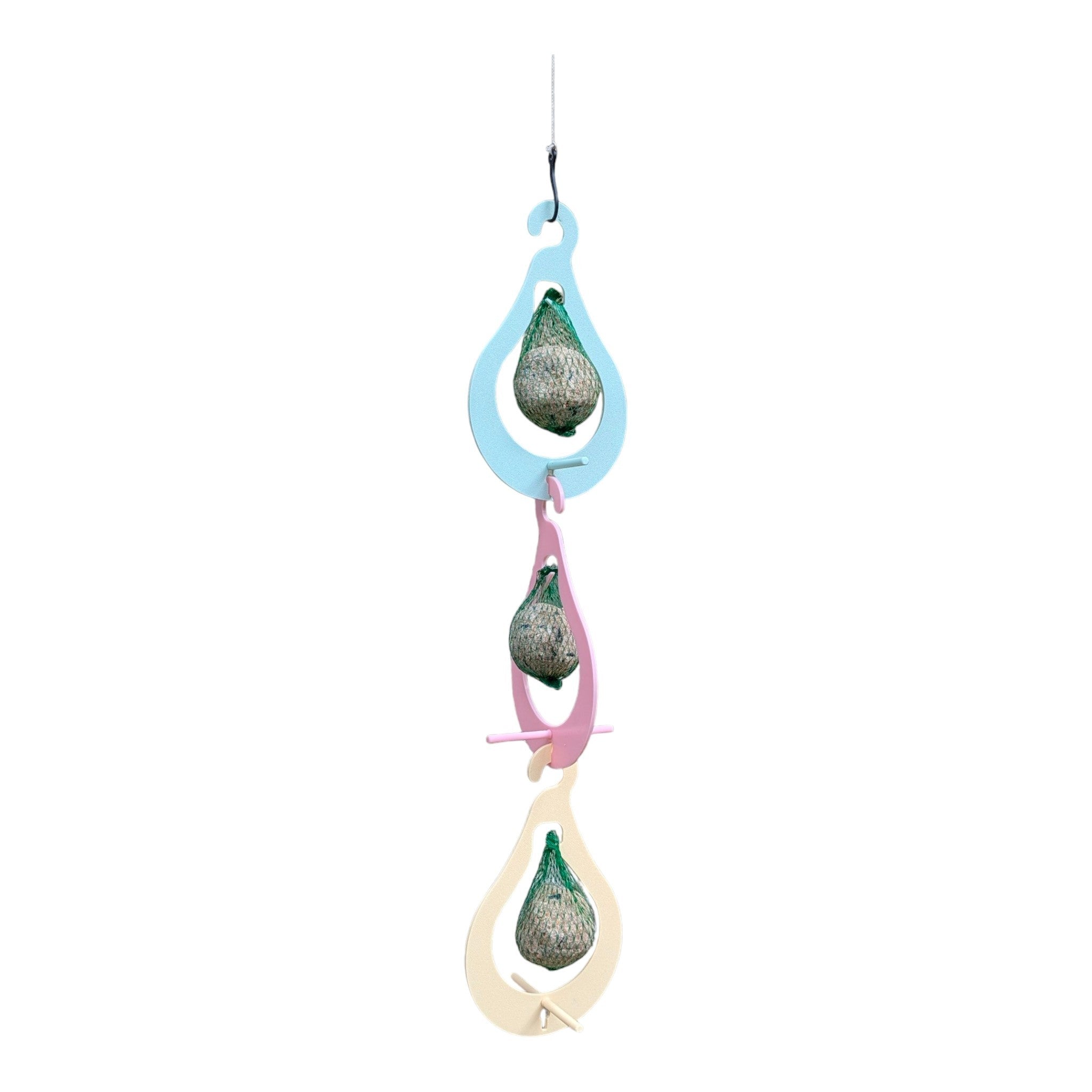 Mangeoire "La Poire" — Triple support pour boules de graisse suspendu