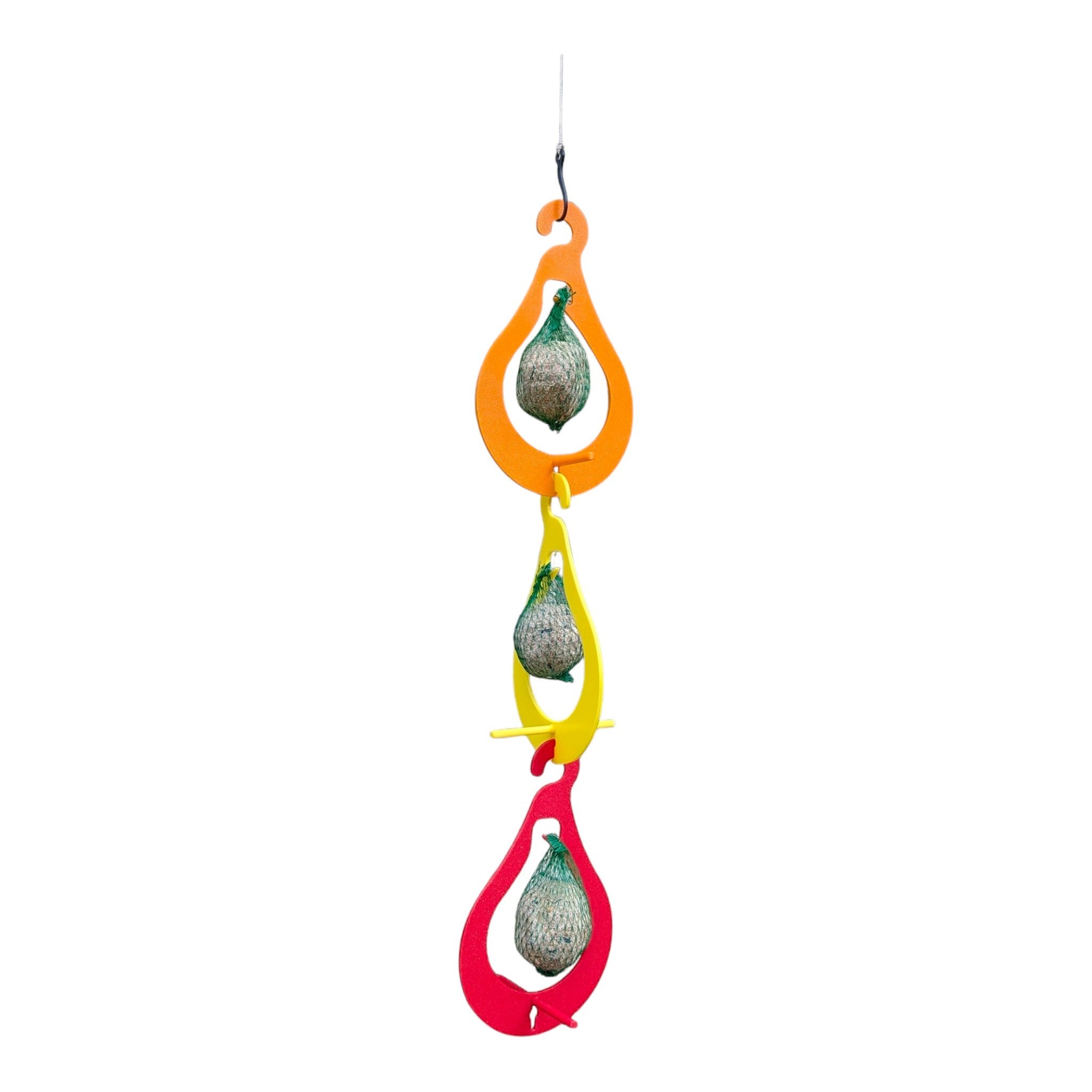 Mangeoire "La Poire" — Triple support pour boules de graisse suspendu