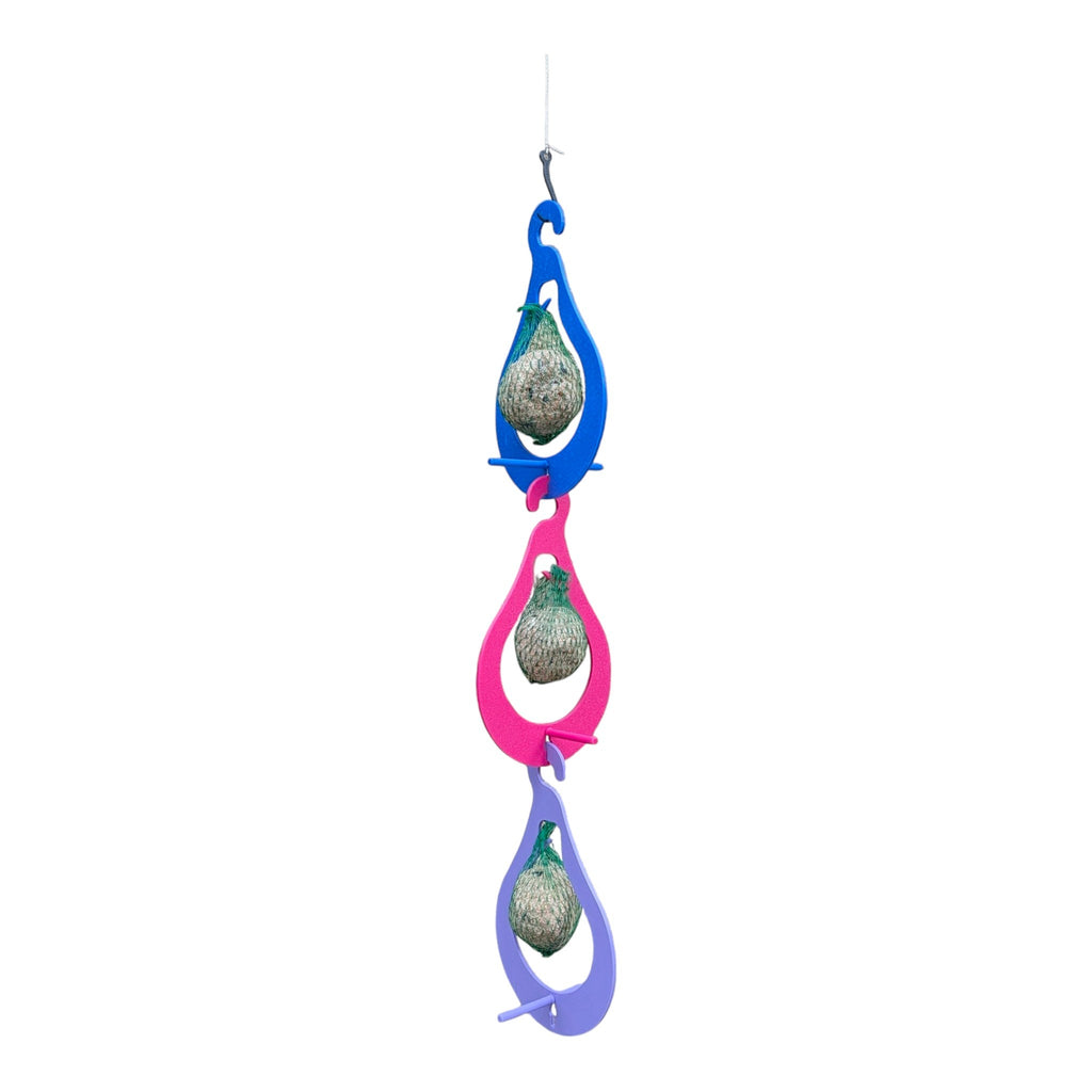 Mangeoire "La Poire" — Triple support pour boules de graisse suspendu