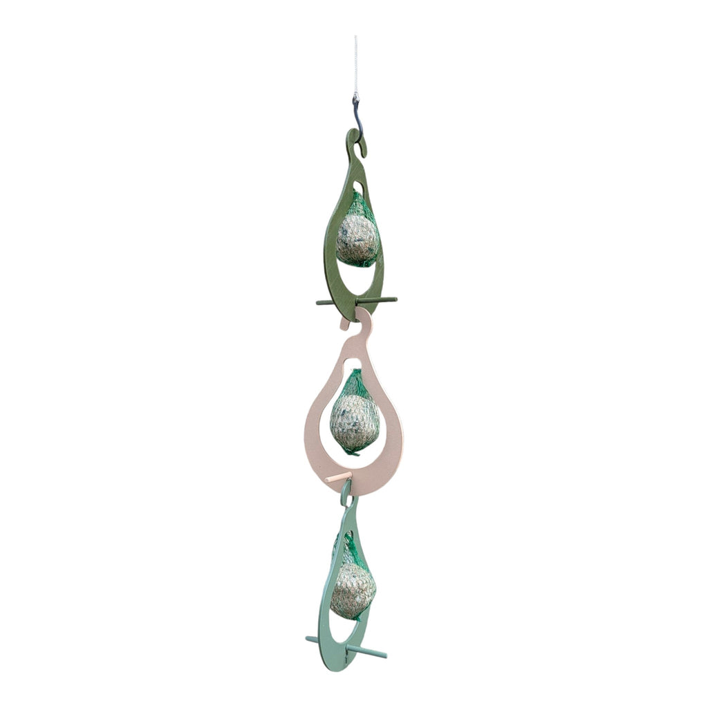 Mangeoire "La Poire" — Triple support pour boules de graisse suspendu