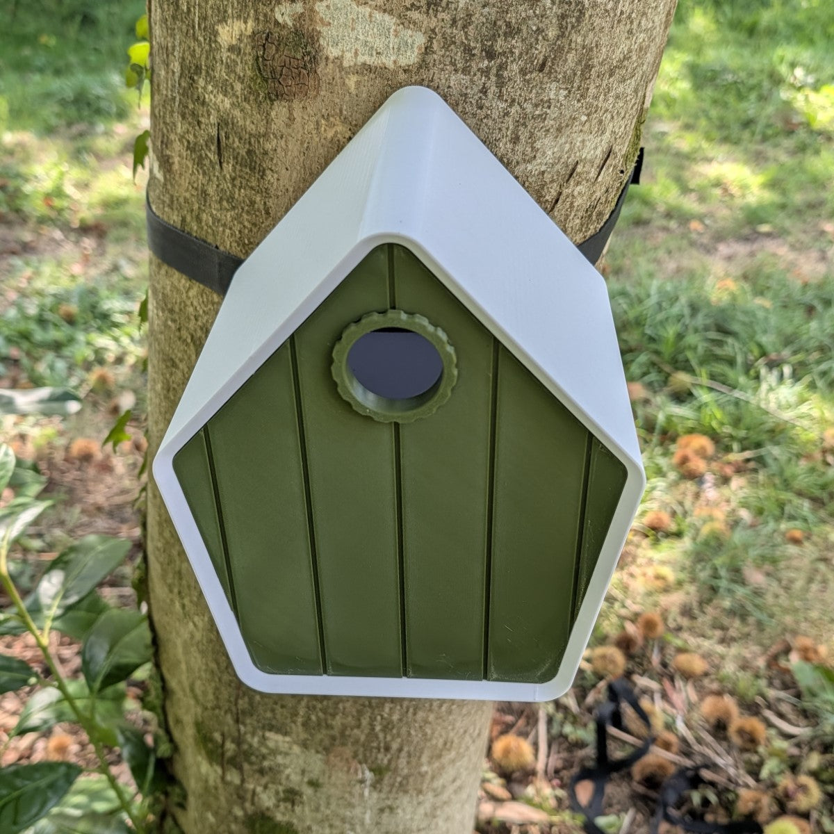 Nichoir à Oiseaux Le Pavillon avec Sangle - Conforme LPO La Buse Qui File