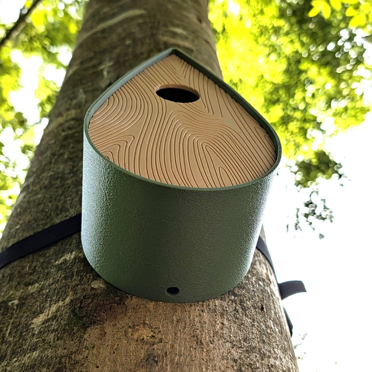 Nichoir à oiseaux fixation à sangle modèle "La Larme"