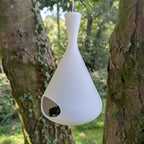 Mangeoire à oiseaux à suspendre design modèle "La Toupie" La Buse Qui File