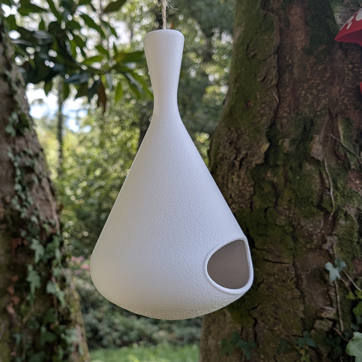 Mangeoire à oiseaux à suspendre design modèle "La Toupie" La Buse Qui File