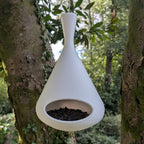 Mangeoire à oiseaux à suspendre design modèle "La Toupie" La Buse Qui File